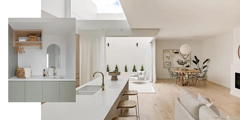 Images of Orton House kitchen and bathroom interior design work