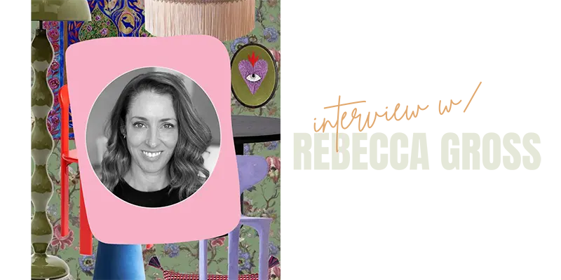 Interview with Rebecca Gross, interior design course tutor graphic